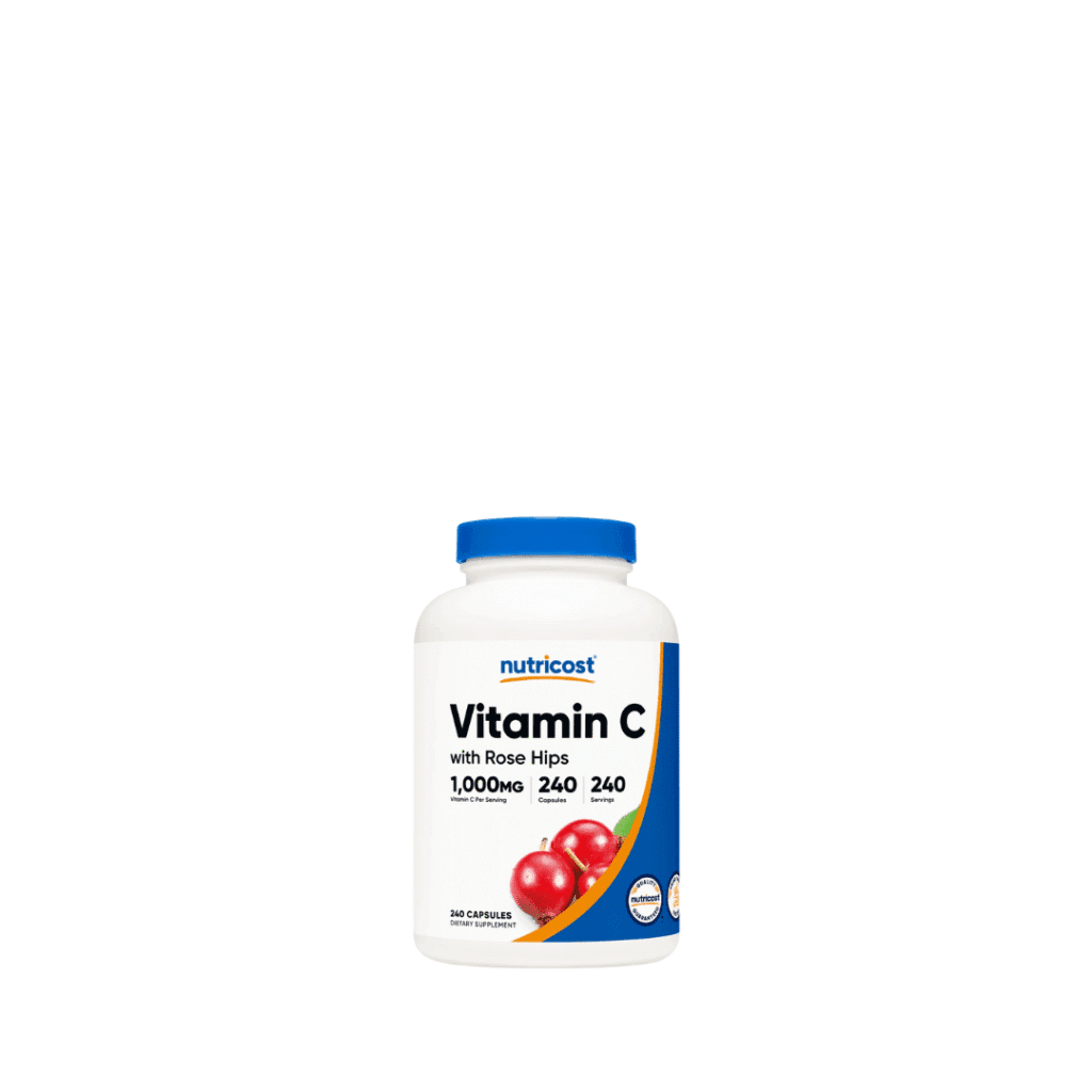 Vitamina C con Rose Hips, 240 cápsulas